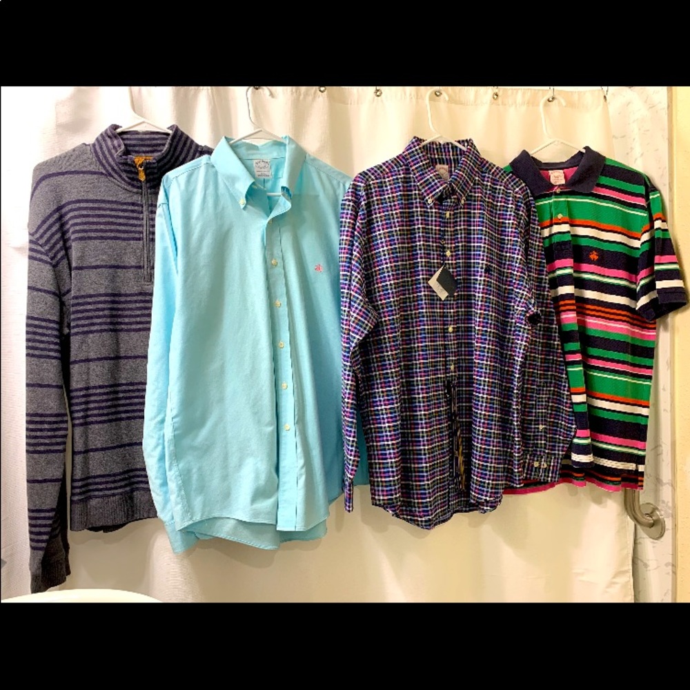 4 Brooks Brothers Male Tops (L-XL)
